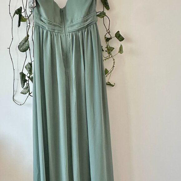 Birdy Grey Grace Dress in Chiffon Sea Glass Size L - Picture 5 of 11